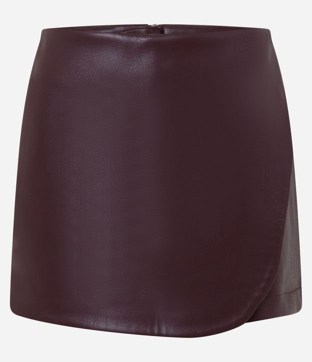 Short Pollera en PU con Traspase Delantero 6