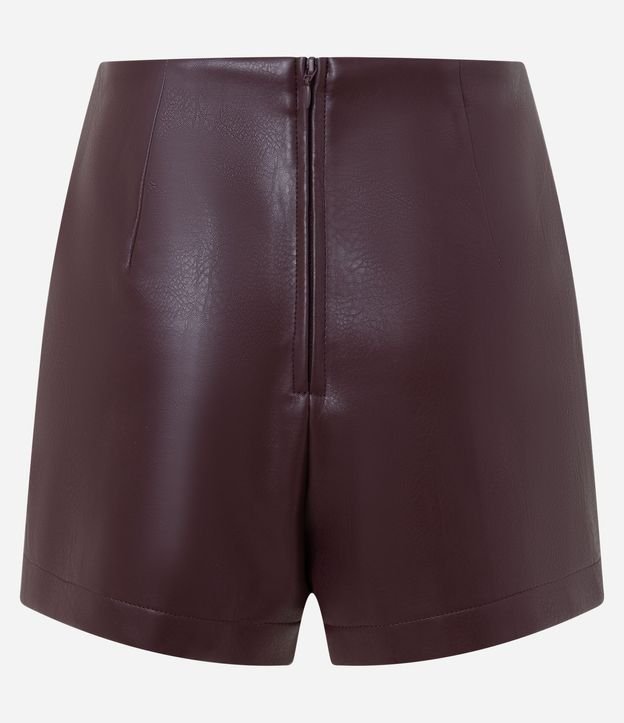 Short Pollera en PU con Traspase Delantero 7