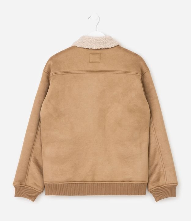 Campera Bomber Infantil en Gamuza con Sherpa Interno – Talle 5 a 14 años 3