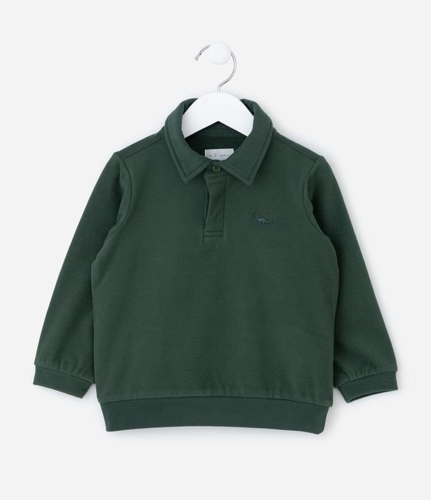 Conjunto Infantil con Saco Cuello Polo y Pantalón con Recortes – Talle 1 a 5/6 años 3