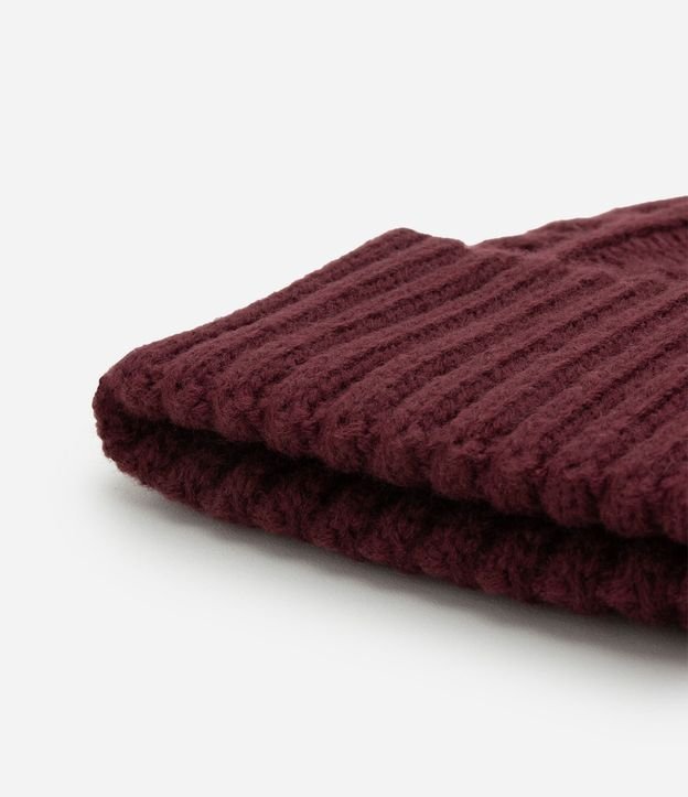 Gorro en Punto con Textura Trenzada 3