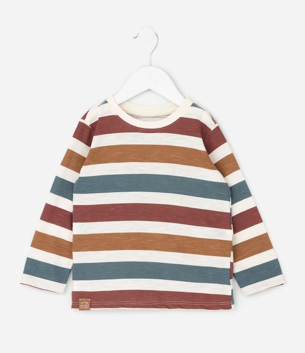 Remera Infantil con Rayas Full Print – Talle 1 a 5/6 años
