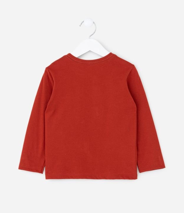 Remera Infantil Manga larga con pequeño bolsillo y Estampado Animal – Talle 1 a 5/6 años 3