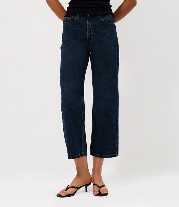 Pantalón Cropped Reta Jeans con Lavado Clássica 3