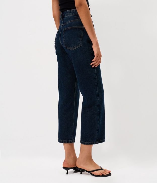 Pantalón Cropped Reta Jeans con Lavado Clássica 5