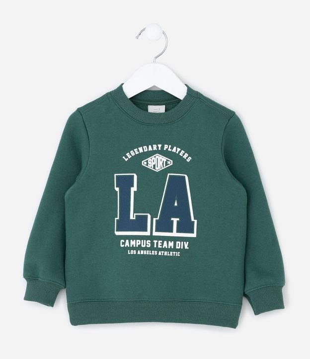 Conjunto Infantil en Algodón con Estampado Lettering College – Talle 1 a 5/6 años 3