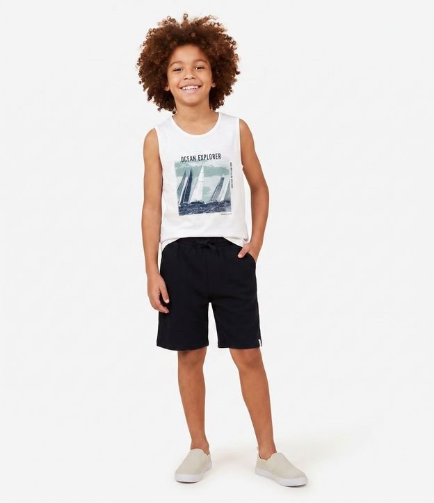 Musculosa Infantil con Estampado Barco Ocean Explorer – Talle 5 a 14 años