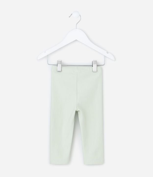 Pantalón Infantil Legging en Algodón con Moña – Talle 0 a 18 Meses 3