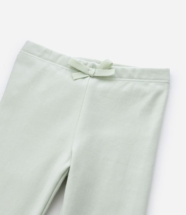 Pantalón Infantil Legging en Algodón con Moña – Talle 0 a 18 Meses 6