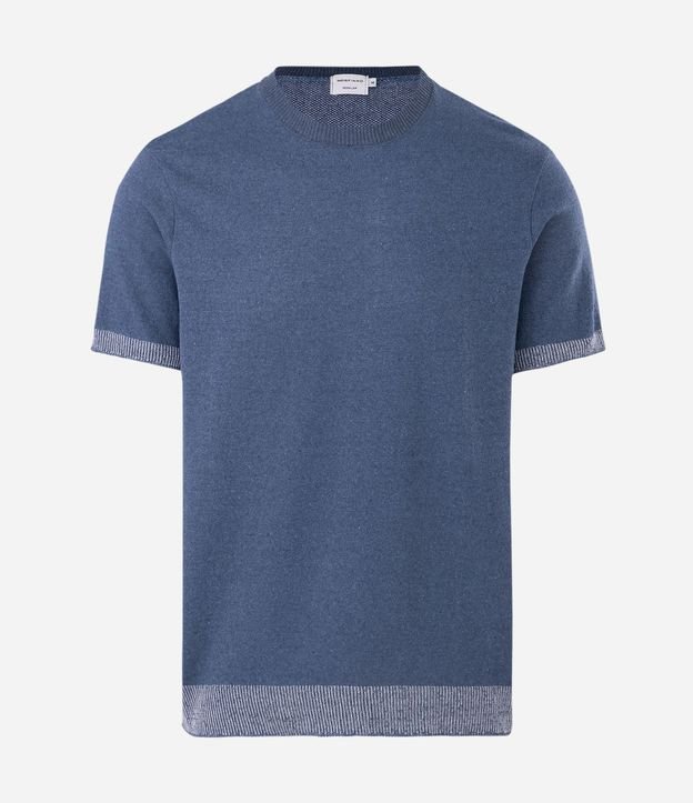 Remera Manga Corta con Estampa de Fondo del Mar 1