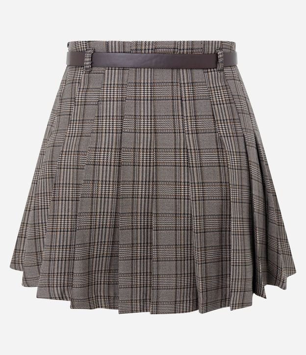 Short Pollera Plegado de Sastre con Cinturón Ajustable 6