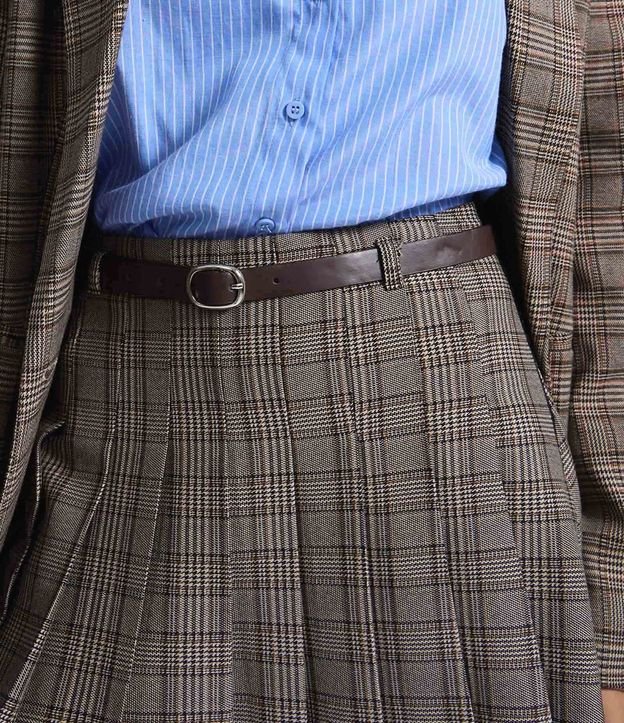 Short Pollera Plegado de Sastre con Cinturón Ajustable 4