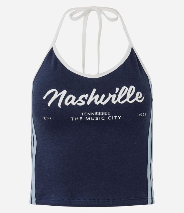 Top Frente Única con Lettering Nashville y Detalle Lateral 4