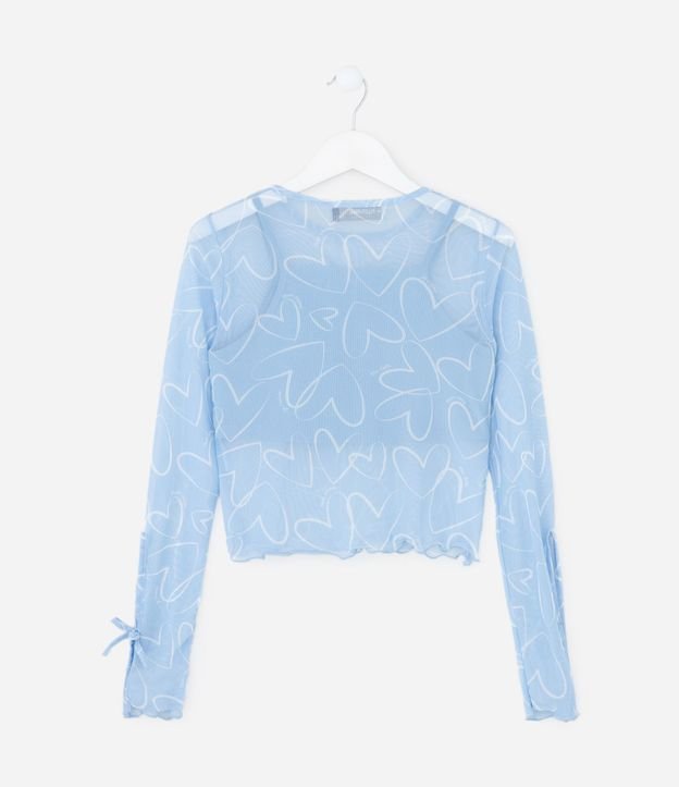 Blusa Infantil con Lacitos en la Manga y Top Interno – Talle 5 a 16 años 3