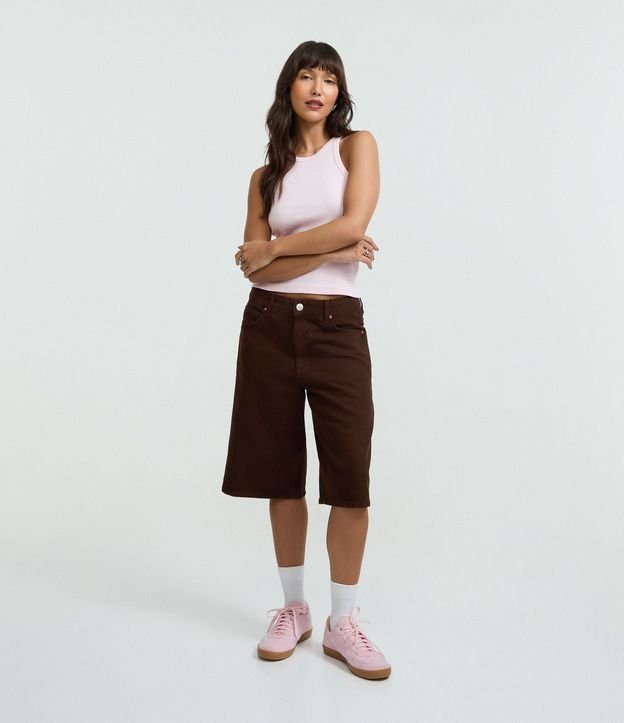 Blusa Musculosa Básica en Rib con Ligera Textura 2