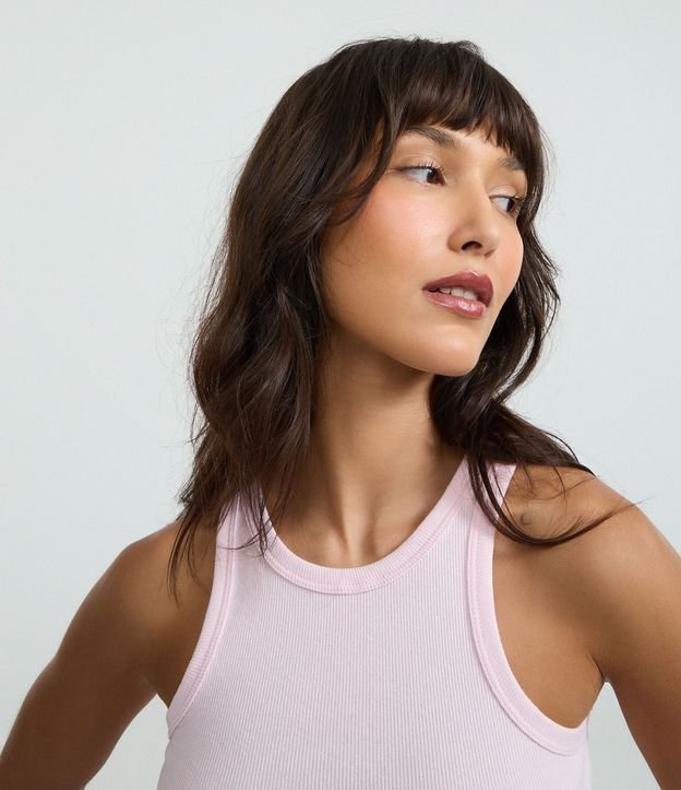 Blusa Musculosa Básica en Rib con Ligera Textura 3