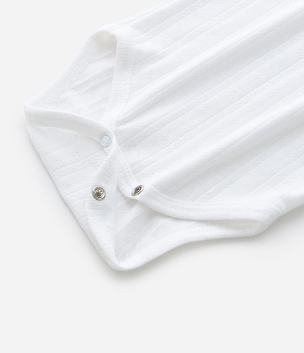 Body Infantil en Cotton Pointelle con Cuello Americano – Talle RN a 18 Meses 5