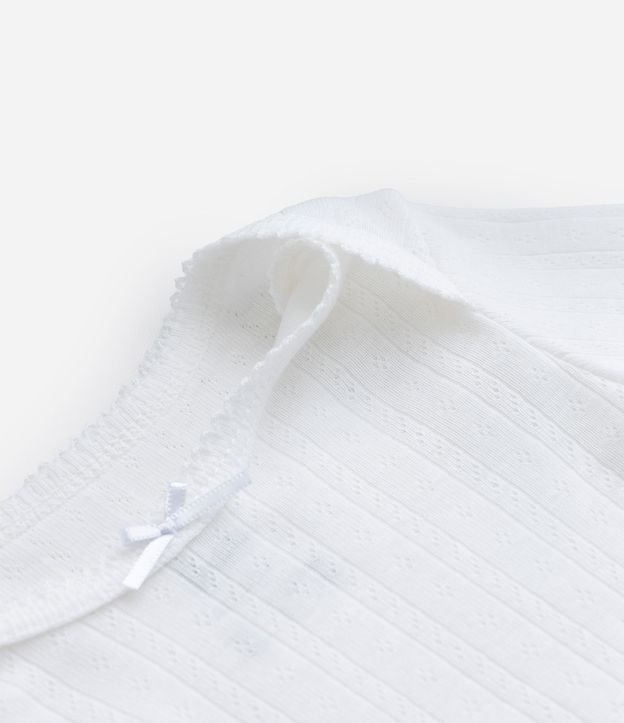 Body Infantil en Cotton Pointelle con Cuello Americano – Talle RN a 18 Meses 7