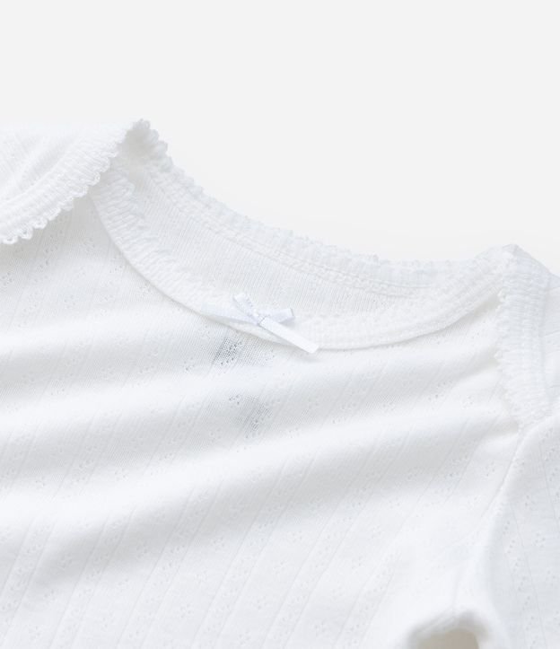Body Infantil en Cotton Pointelle con Cuello Americano – Talle RN a 18 Meses 8
