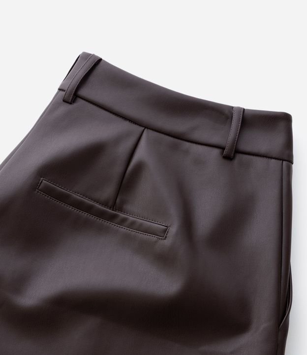 Pantalón PU Barrel con Recortes y Bolsillo Cuchillo Curve & Plus Size 8