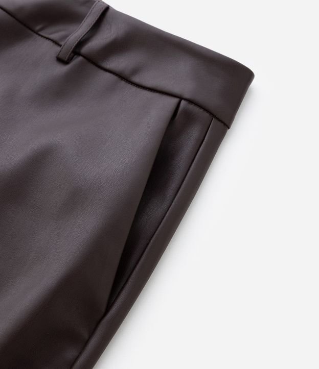 Pantalón PU Barrel con Recortes y Bolsillo Cuchillo Curve & Plus Size 9