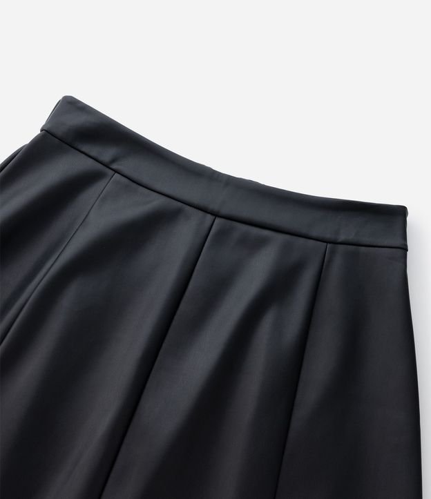 Falda Midi en PU Lisa Modelo Evasê Curve & Plus Size 9