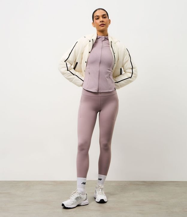 Calca Legging Deportiva en Microfibra con Bolsillos