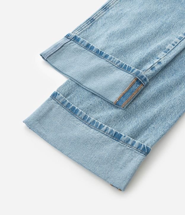 Pantalón Infantil Recta en Jeans con Ruedo Plegado – Talle 5 a 16 años 7