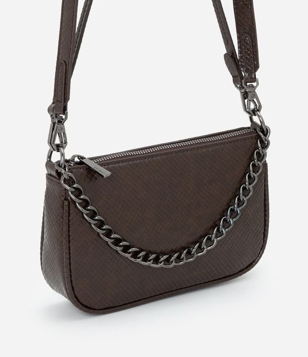 Bolsillo Baguette Transversal Pequeña con Asa de Cadena