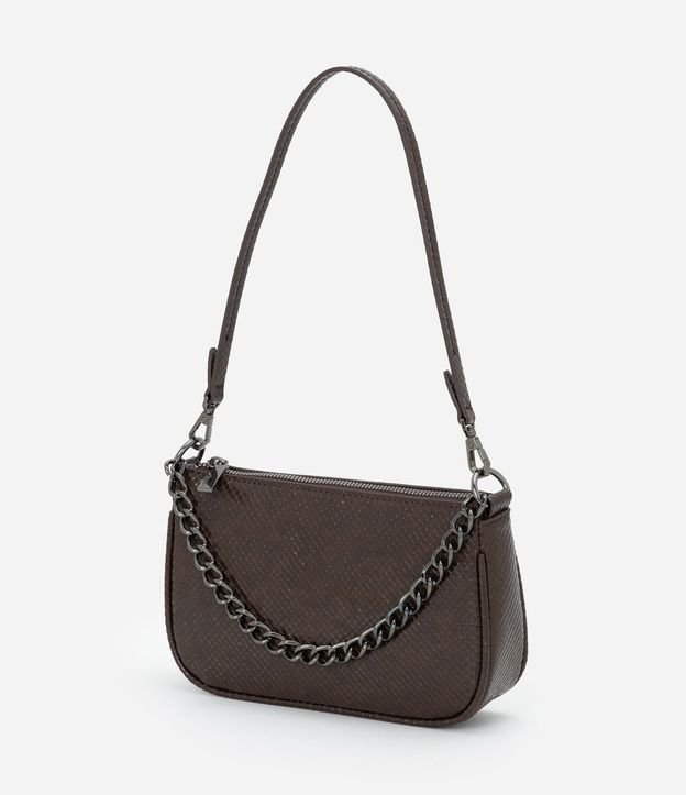 Bolsillo Baguette Transversal Pequeña con Asa de Cadena 4