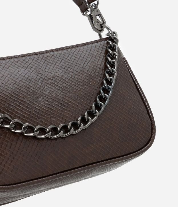 Bolsillo Baguette Transversal Pequeña con Asa de Cadena 5