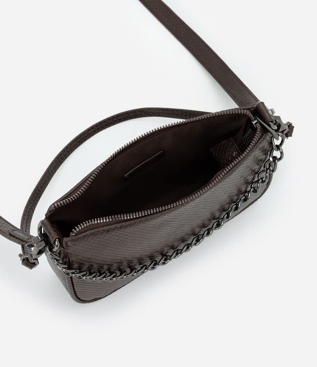 Bolsillo Baguette Transversal Pequeña con Asa de Cadena 7