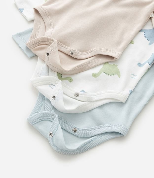 Kit 03 Bodies Bebé con Estampa de Dinosaurio – Talle RN a 18 Meses 6