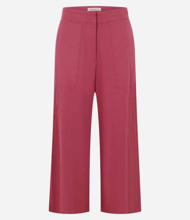 Pantalón Pantacourt en Viscolino con Bolsillos 5