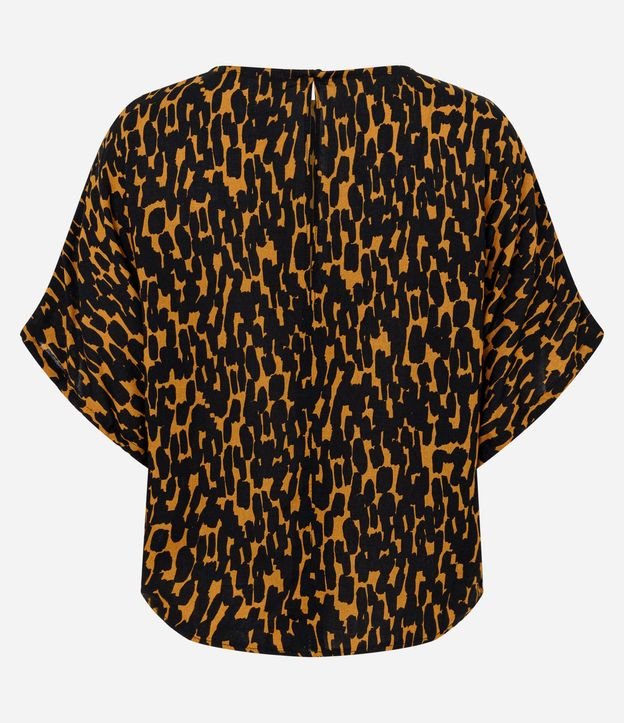 Blusa en Chiffon con Manga Amplia y Estampa de Leopardo 6