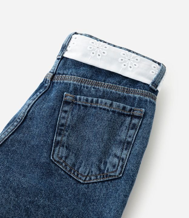 Short Jeans Infantil con Cinturón de Broderie - Talle 5 a 10 años 7