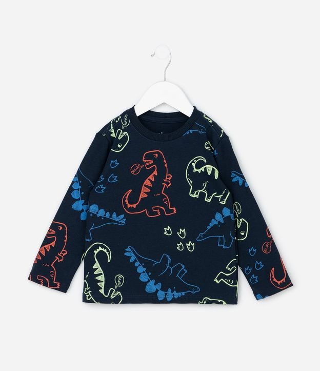 Remera Infantil con Estampado de Dinossauros – Talle 1 a 6 Años 3