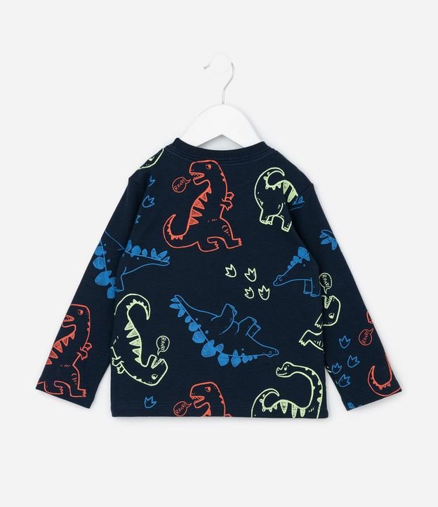 Remera Infantil con Estampado de Dinossauros – Talle 1 a 6 Años 4