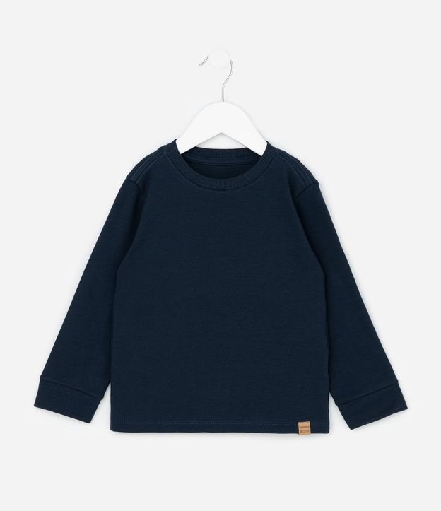Remera Infantil en Algodón con Manga Larga – Talle 1 a 5/6 años