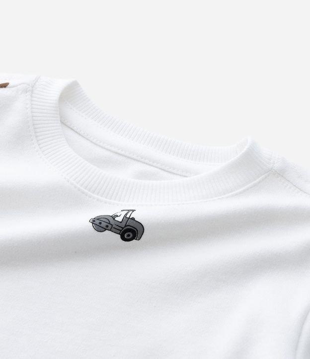 Remera Infantil en Suedine con Estampa de Carritos – Talle 1 a 5/6 años 5