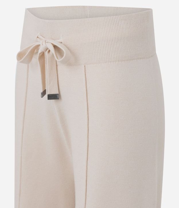 Pantalón Recto en Punto con Cintura Elástica 7