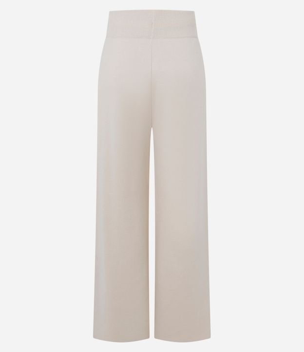 Pantalón Recto en Punto con Cintura Elástica 8
