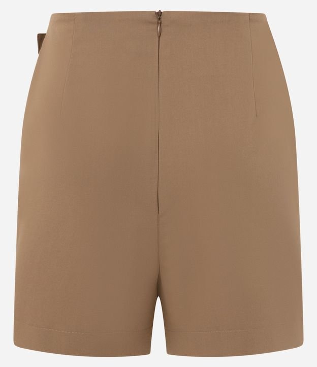 Short Pollera Sastre en Viscosa con Traspase de Hebilla 7