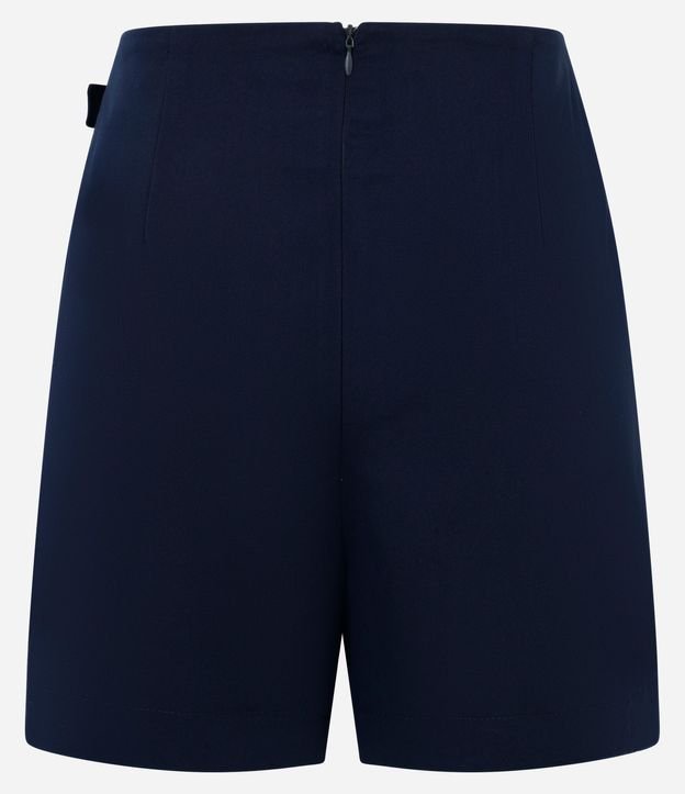 Short Pollera Sastre en Viscosa con Traspase de Hebilla 7