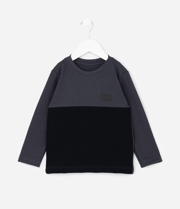 Remera Infantil en Piquet con Recortes - Talle 1 a 6 años