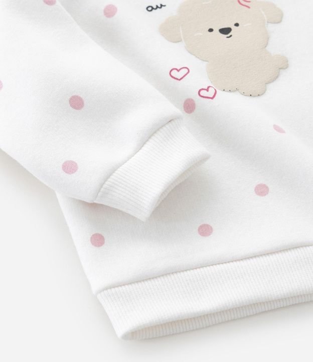 Saco Infantil con de Lunares y Estampa de Poodle – Talle RN a 18 Meses 7