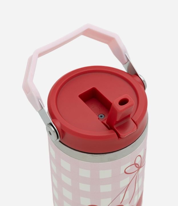 Vaso Térmico con Asa y Estampa de Cuadros 900ml 2