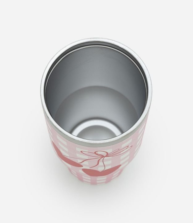 Vaso Térmico con Asa y Estampa de Cuadros 900ml 3