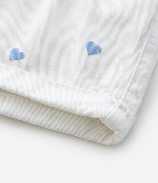 Short Infantil en Jeans Clochard con Estampado de Corazones – Talle 5 a 14 años 4