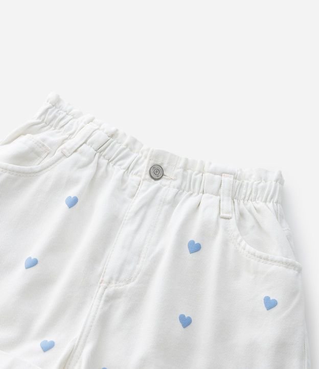 Short Infantil en Jeans Clochard con Estampado de Corazones – Talle 5 a 14 años 5